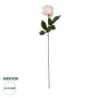 GloboStar® Artificial Garden PINK ROSE BRANCH 21148 Τεχνητό Διακοσμητικό Κλαδί Τριαντάφυλλα Ροζ Y63cm