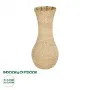 GLOBOSTAR® Artificial Garden SANDIAGO 21233 Διακοσμητικό Πλεκτό Βάζο - Καλάθι - Μπεζ - Π30 x M30 x Υ60cm