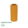 GloboStar® Artificial Garden CANGUU 21255 Διακοσμητικό Κεραμικό Βάζo Πορτοκαλί Π11 x Μ11 x Υ26 cm