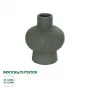 GloboStar® Artificial Garden MALACHITE 21264 Διακοσμητικό Κεραμικό Βάζo Πράσινο Π13 x Μ13 x Υ16cm