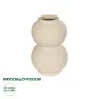 GloboStar® Artificial Garden PEARL 21265 Διακοσμητικό Κεραμικό Βάζo Μπεζ Π13 x Μ13 x Υ21cm