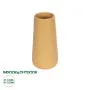GloboStar® Artificial Garden LEGIAN 21268 Διακοσμητικό Κεραμικό Βάζo Πορτοκαλι Π10 x Μ10 x Υ20cm