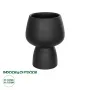 GloboStar® Artificial Garden CAMERON 21272 Διακοσμητικό Κεραμικό Βάζo Μαύρο Π16 x Μ16 x Υ20cm