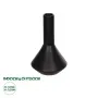 GloboStar® Artificial Garden CANNOLI 21280 Διακοσμητικό Κεραμικό Βάζo Μαύρο Π13 x Μ13 x Υ20cm