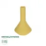 GloboStar® Artificial Garden GRENADA 21281 Διακοσμητικό Κεραμικό Βάζo Κίτρινο Π13 x Μ13 x Υ20cm