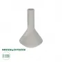 GloboStar® Artificial Garden BARBADOS 21284 Διακοσμητικό Κεραμικό Βάζo Γκρι Π16 x Μ16 x Υ25cm