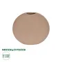 GloboStar® Artificial Garden LANZAROTE 21290 Διακοσμητικό Κεραμικό Βάζo Καφέ Π15 x Μ15 x Υ14cm