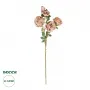 GloboStar® Artificial Garden OLD PINK ROSE BRANCH 21304 Τεχνητό Διακοσμητικό Κλαδί Τριαντάφυλλα Ροζ Y82cm