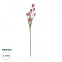 GloboStar® Artificial Garden PINK TULIP BRANCH 21319 Τεχνητό Διακοσμητικό Κλαδί Ροζ Τουλίπα Y92cm
