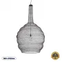 GLOBOSTAR® KENTUCKY 01887 Vintage Κρεμαστό Φωτιστικό Οροφής με Ντουί 1 x E27 AC 220-240V IP20 - Καφέ - Μ90 x Π90 x Υ150cm