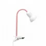GLOBOSTAR® TAVOLO 204-0154 Παιδικό Επιτραπέζιο Φωτιστικό Πορτατίφ με Ντουί 1 x E14 AC 220-240V IP20 - Ροζ & Λευκό - Μ11 x Π9 x Υ35cm