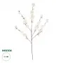 GloboStar® Artificial Garden WHITE GUAXIA FLOWER BRANCH 21456 Τεχνητό Διακοσμητικό Κλαδί Λευκή Γκουάβα Y100cm