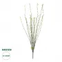 GloboStar® Artificial Garden GREEN WILLOW FLOWER BRANCH 21458 Τεχνητό Διακοσμητικό Κλαδί Λευκή Ιτιά Y86cm