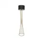 GLOBOSTAR® NOVA 201-0042 Μοντέρνο Επιδαπέδιο Φωτιστικό με Ντουί 1 x E27 AC 220-240V IP20 - Χρυσό & Μαύρο - Μ32 x Π32 x Υ152cm