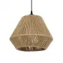 GLOBOSTAR® GLARO 201-0112 Vintage Κρεμαστό Φωτιστικό Οροφής με Ντουί 1 x E27 AC 220-240V IP20 - Μπεζ & Μαύρο - Μ32 x Π32 x Υ30cm