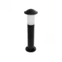 GloboStar® GARDENIO 203-0248 Μοντέρνο Επιδαπέδιο Φωτιστικό Κολωνάκι Κήπου Μονόφωτο 1 x E27 IP44 Μαύρο Πλαστικό - Μ17 x Π17 x Υ58cm