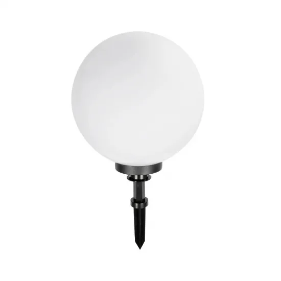 GLOBOSTAR® AGROS 61709 Φωτιστικό Κήπου / Καρφωτό με Ντουί 1 x E27 AC 220-240V Αδιάβροχο IP65 - Λευκό & Μάυρο - Μ40 x Π40 x Υ74cm