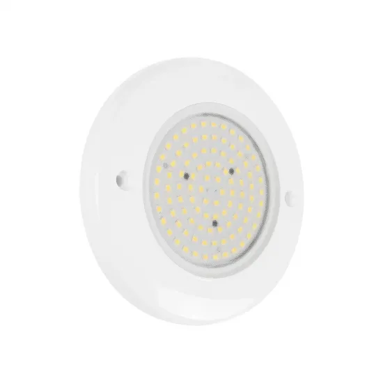 GLOBOSTAR® POOLARTY 61715 Υποβρύχιο Φωτιστικό για Σιντριβάνια/Πισίνες LED 8W 640lm 120° DC 12V Αδιάβροχο IP68 Φυσικό Λευκό 4500K Dimmable - Bridgelux SMD Chip - 1m VDE Rubber Καλώδιο - Μ13 x Π13 x Υ2cm - 3 Χρόνια Εγγύηση
