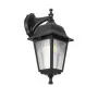 GLOBOSTAR® SOLME 203-0211 Vintage Φωτιστικό Τοίχου - Απλίκα με Ντουί 1 x E27 AC 220-240V IP44 - Μαύρο - Μ15 x Π20 x Υ35cm
