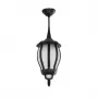 GLOBOSTAR® VERDI 203-0232 Vintage Φωτιστικό Οροφής με Ντουί 1 x E27 AC 220-240V IP44 - Μαύρο - Μ18 x Π18 x Υ33cm