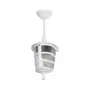 GLOBOSTAR® ZARDIN 203-0237 Vintage Φωτιστικό Οροφής με Ντουί 1 x E27 AC 220-240V IP44 - Λευκό - Μ17 x Π17 x Υ42cm