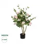 GloboStar® Artificial Garden LIGHT PINK ROSES 21071 Τεχνητό Διακοσμητικό Φυτό Τριανταφυλλιά Μ50 x Π50 x Υ90cm