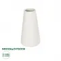 GloboStar® Artificial Garden CONSOLI 21287 Διακοσμητικό Κεραμικό Βάζο Μπεζ Μ14 x Π14 x Υ25cm