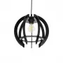 GLOBOSTAR® VIVIDUS 202-0028 Μοντέρνο Κρεμαστό Φωτιστικό Οροφής με Ντουί 1 x E27 AC 220-240V IP20 - Μαύρο - Μ27 x Π27 x Υ27cm