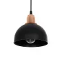 GLOBOSTAR® ΗUT 203-0145 Μοντέρνο Κρεμαστό Φωτιστικό Οροφής με Ντουί 1 x E27 AC 220-240V IP20 - Μάυρο & Χάλκινο - Μ18 x Π18 x Υ18cm
