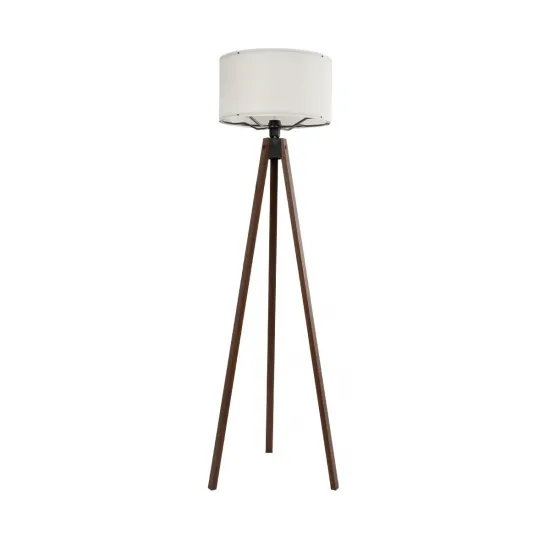 GLOBOSTAR® SAGA 204-0031 Μοντέρνο Επιδαπέδιο Φωτιστικό με Ντουί 1 x E27 AC 220-240V IP20 - Καφέ & Μπεζ - Μ38 x Π38 x Υ140cm