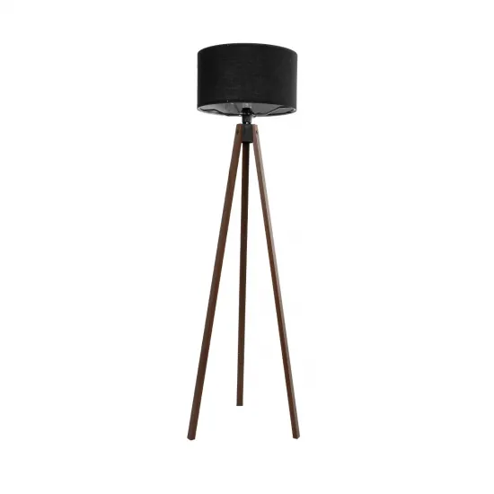 GLOBOSTAR® SAGA 204-0038 Μοντέρνο Επιδαπέδιο Φωτιστικό με Ντουί 1 x E27 AC 220-240V IP20 - Καφέ & Μαύρο - Μ38 x Π38 x Υ140cm