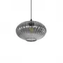 GLOBOSTAR® PERA 206-0010 Μοντέρνο Κρεμαστό Φωτιστικό Οροφής με Ντουί 1 x E27 AC 220-240V IP20 - Μαύρο Φιμέ - Μ30 x Π30 x Υ22cm