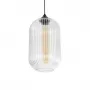 GLOBOSTAR® MELONI 206-0017 Μοντέρνο Κρεμαστό Φωτιστικό Οροφής με Ντουί 1 x E27 AC 220-240V IP20 - Διάφανο - Μ20 x Π20 x Υ38cm