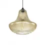 GLOBOSTAR® VERRE 206-0022 Μοντέρνο Κρεμαστό Φωτιστικό Οροφής με Ντουί 1 x E27 AC 220-240V IP20 - Mελί - Μ38 x Π38 x Υ34cm