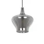 GLOBOSTAR® OVOCE 206-0032 Μοντέρνο Κρεμαστό Φωτιστικό Οροφής με Ντουί 1 x E27 AC 220-240V IP20 - Μαύρο Φιμέ - Μ20 x Π20 x Υ22cm