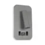 GLOBOSTAR® LADY-O 61365 Μοντέρνο Φωτιστικό Τοίχου - Απλίκα Ξενοδοχείου Reading Light με Φορτιστή USB 3A LED 10W 1000lm 36° & 360° AC 220-240V IP20 Φυσικό Λευκό 4500K - Bridgelux COB Chip & TÜV SÜD Driver - Γκρι Ματ - Μ10.5 x Π10 x Υ18.5cm - 3 Χρόνια Εγγύηση