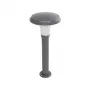 GLOBOSTAR® WHISPER 90548 Φωτιστικό Κολωνάκι Κήπου με Ντουί 1 x E27 AC 220-240V Αδιάβροχο IP65 - Γκρι Ανθρακί - Μ27 x Π27 x Υ79cm