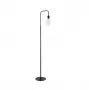 GLOBOSTAR® SNAKE 204-0053 Μοντέρνο Επιδαπέδιο Φωτιστικό με Ντουί 1 x E27 AC 220-240V IP20 - Μαύρο - Μ40 x Π25 x Υ153cm