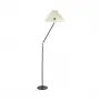 GLOBOSTAR® FLY 204-0127 Μοντέρνο Επιδαπέδιο Φωτιστικό με Ντουί 1 x E27 AC 220-240V IP20 - Μαύρο & Μπεζ - Μ72 x Π38 x Υ155cm