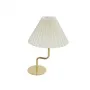 GLOBOSTAR® LIVL 204-0169 Μοντέρνο Επιτραπέζιο Φωτιστικό Πορτατίφ με Ντουί 1 x E27 AC 220-240V IP20 - Χρυσό & Μπεζ - Μ22 x Π22 x Υ34cm