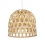 GLOBOSTAR® MANGEA 00715 Boho Κρεμαστό Φωτιστικό Οροφής με Ντουί 1 x E27 AC 220-240V IP20 - Μπεζ - Μ32 x Π32 x Υ30cm