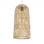 GLOBOSTAR® CALERO 01710 Boho Κρεμαστό Φωτιστικό Οροφής με Ντουί 1 x E27 AC 220-240V IP20 - Μπεζ - Μ25 x Π25 x Υ50cm