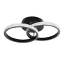GLOBOSTAR® CORA 61058 Μοντέρνο Φωτιστικό Οροφής LED 18W 2160lm 300° AC 220-240V IP20 Ρυθμιζόμενο Λευκό CCT με On/Off 2700K/4500K/6000K - Lumileds SMD Chip - Μαύρο Ματ - Μ36 x Π20.5 x Υ7cm - 3 Χρόνια Εγγύηση