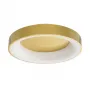 GLOBOSTAR® SALEM 61235 Μοντέρνο Φωτιστικό Οροφής LED 75W 8625lm 120° AC 220-240V IP20 Ρυθμιζόμενο Λευκό CCT με Χειριστήριο από 2700K έως 6000K Dimmable - Lumileds SMD Chip - Χρυσό - Μ45 x Π45 x Υ9.5cm - 3 Χρόνια Εγγύηση