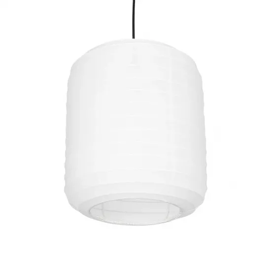 GLOBOSTAR® ROMINA 62000 Μοντέρνο Κρεμαστό Φωτιστικό Οροφής με Ντουί 1 x E27 AC 220-240V IP20 - Λευκό - Μ30 x Π30 x Υ37cm