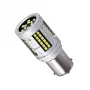 GLOBOSTAR® P21W-1156 81275 Λάμπα P21W 1156 BA15S CANbus LED 7W 1325lm 360° DC 24-36V IP20 Ψυχρό Λευκό 6000K - 72 x Epistar SMD2016 Chip - Μ2 x Π2 x Υ5cm - 1 Χρόνο Εγγύηση