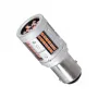 GloboStar® 81278 Λάμπα Αυτοκινήτου & Φορτηγού LED 1157 - BAY15D - P21/5W 3rd Generation Can-Bus Extreme Truck Series 72xSMD3030 7W 365lm 360° DC 24-36V IP20 Φ2 x Υ5cm Κόκκινο