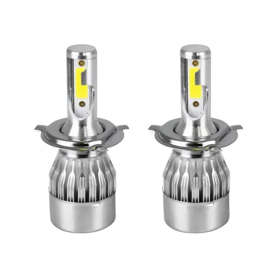 GLOBOSTAR® LEDKITC6 82002 Λάμπα H4 LED 24W/48W 3600lm/7200lm 360° DC 12-24V Αδιάβροχο IP65 Ψυχρό Λευκό 6000K - CREE COB Chip - Μ3.5 x Π3.5 x Υ9.5cm - Πακέτο 2 Τεμαχίων - 1 Χρόνο Εγγύηση