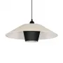 GLOBOSTAR® STORM 203-0293 Μοντέρνο Κρεμαστό Φωτιστικό Οροφής με Ντουί 1 x E27 AC 220-240V IP20 - Μαύρο &  Λευκό - Μ50 x Π50 x Υ24cm