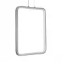 GLOBOSTAR® NEROBA 61304 Μοντέρνο Κρεμαστό Φωτιστικό Οροφής LED 18W 1980lm 360° AC 220-240V IP20 Ρυθμιζόμενο Λευκό CCT με On/Off 2700K/4500K/6000K - Lumileds SMD Chip - Νίκελ Βούρτσας - Μ29 x Π2 x Υ36cm - 3 Χρόνια Εγγύηση